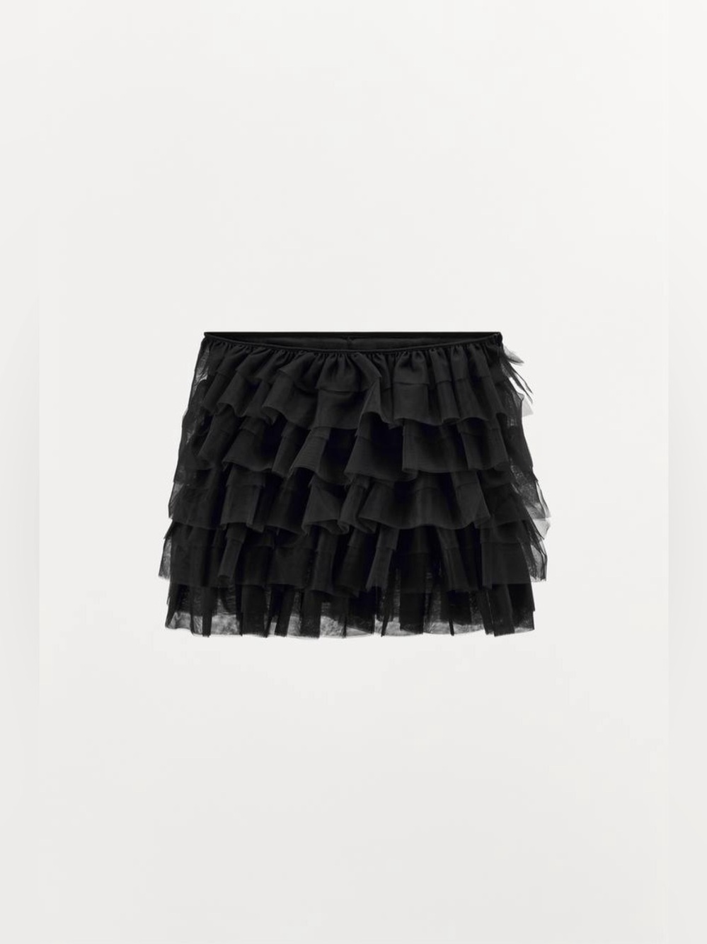 Zara Tulle Ruffle Layered Mini Skirt Halloween Collection - Picture 3 of 8